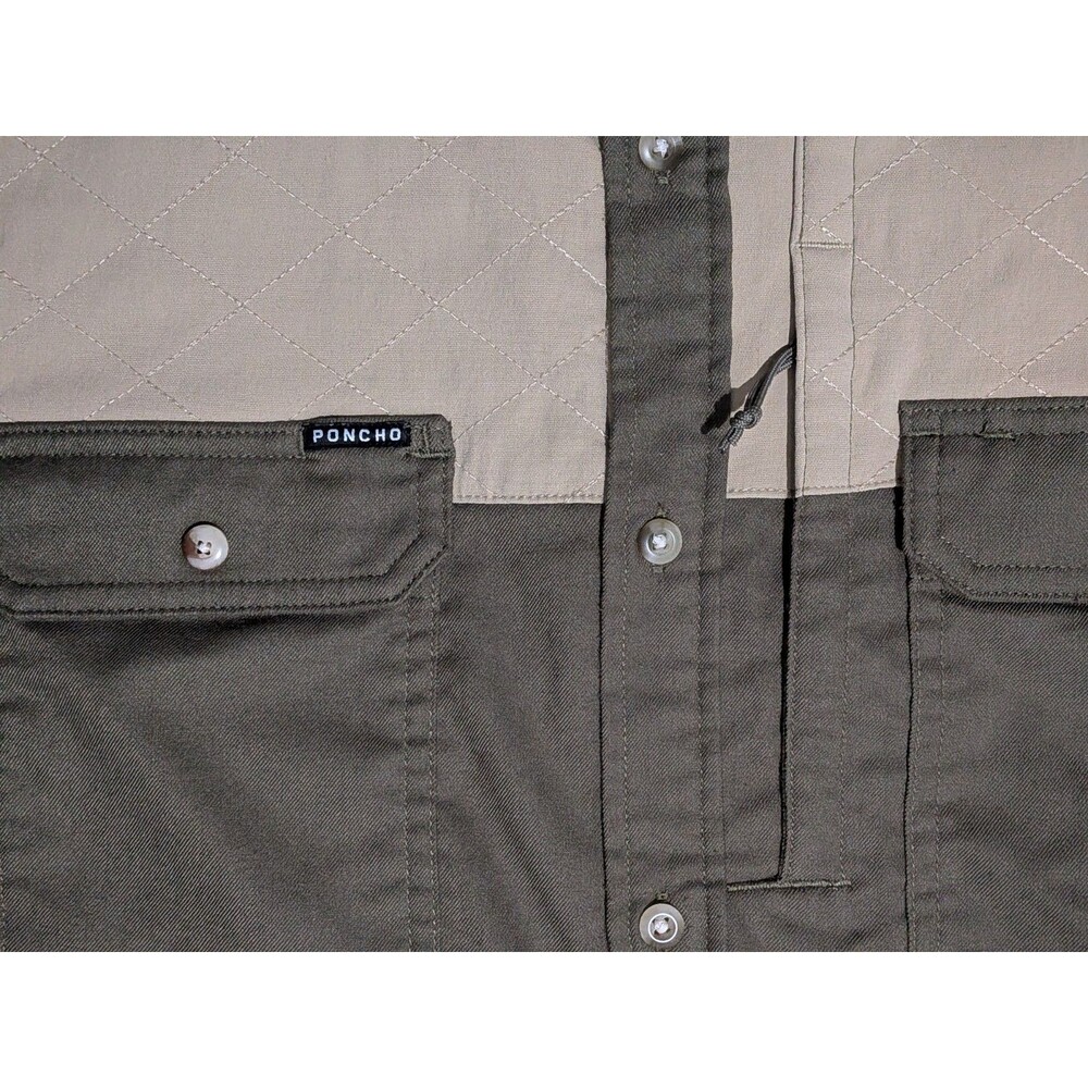 Poncho Shirt Mens Medium Slim Fit - Picture 6 of 7